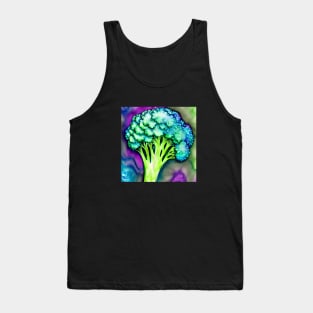 Broccoli in Watercolor Tank Top